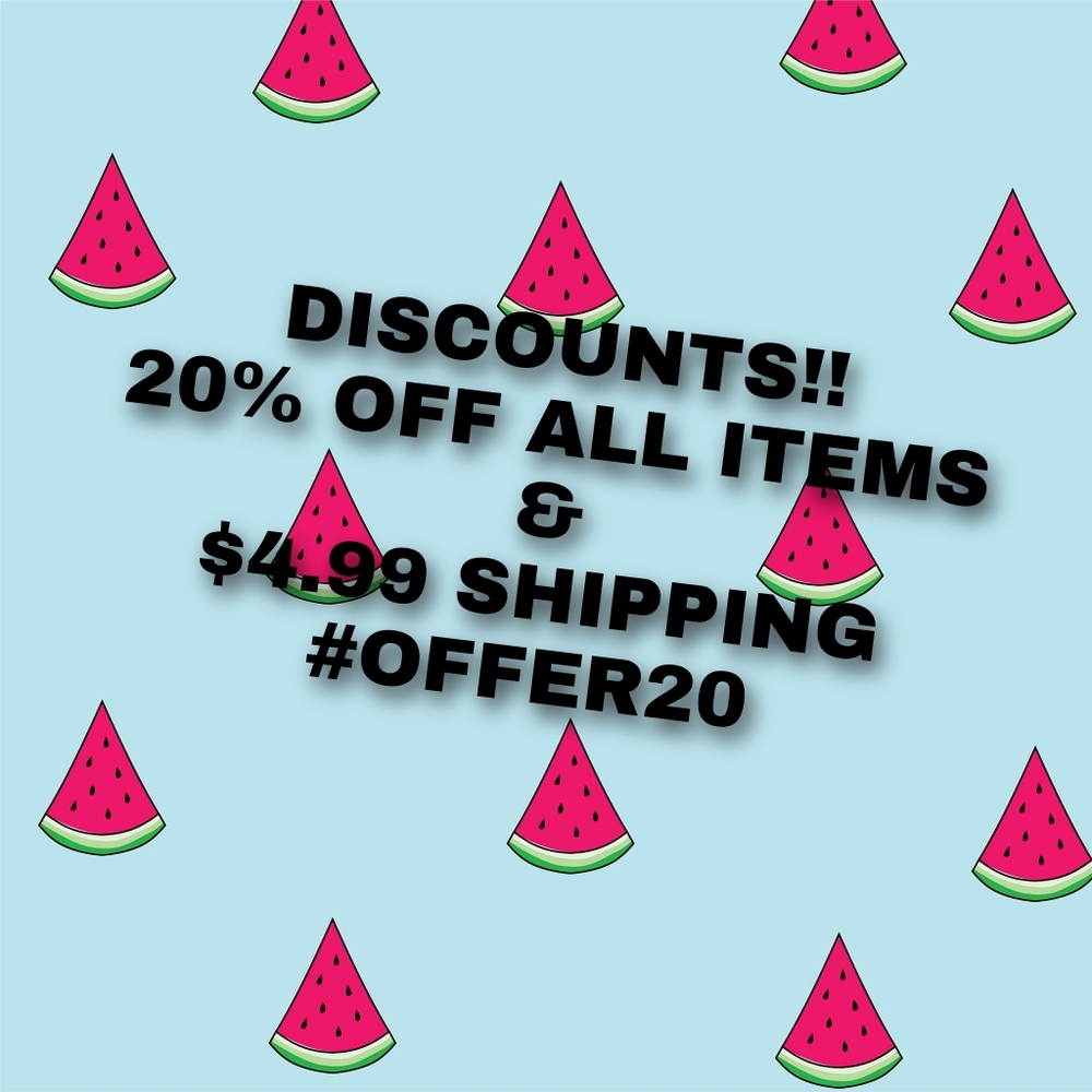 DISCOUNTS DISCOUNTS DISCOUNTS!! 😁